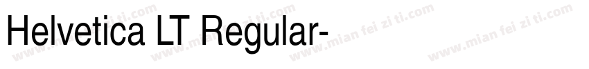 Helvetica LT Regular字体转换